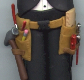 A close-up of Mark's tool belt.