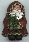 Santa with Tree Pin