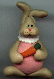 Easter Bunny Pin with Carrot