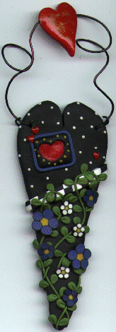 6 inch Heart Ornament