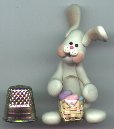 Easter Bunny with Basket of Eggs