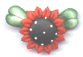 Red Flower Dot Hook