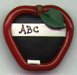 Apple Chalkboard Pin