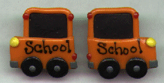 School Bus Post Earrings