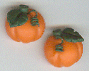 Small Pumpkin Post Earrings