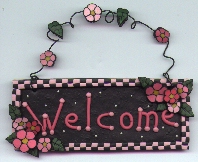 Welcome Sign (Pink)